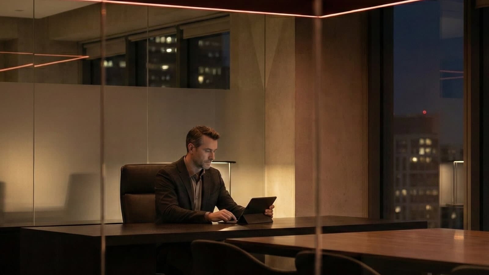 Man in office social engineering