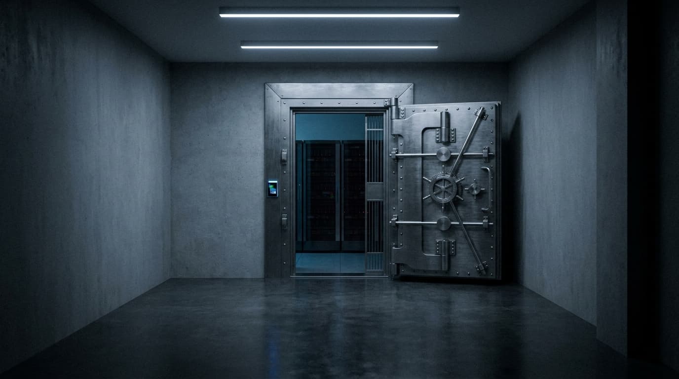 A secure facility entrance — the standard this practice designs to