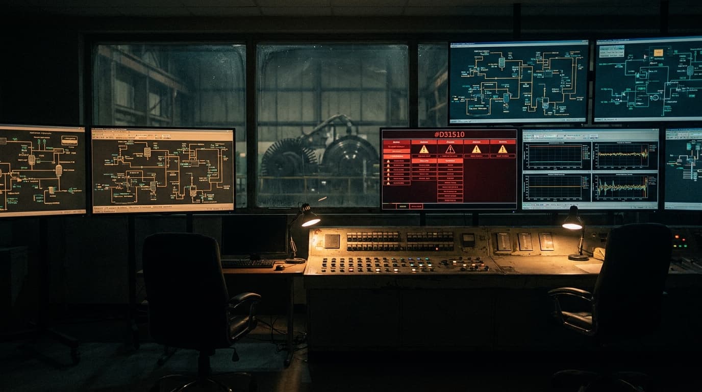 An industrial control room — the environment this practice protects