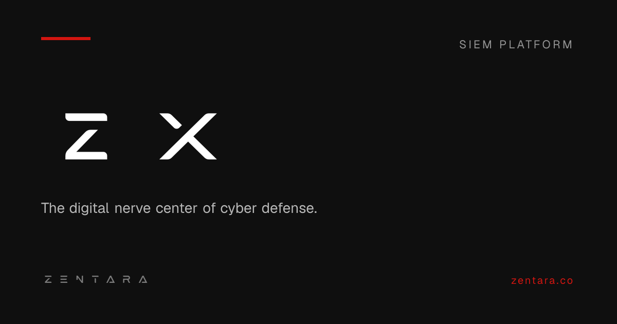 ZX — AI-Powered SIEM | Zentara